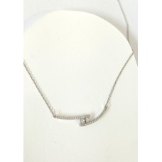 Ασημένιο κολιέ - με ζιργκόν (SN218)